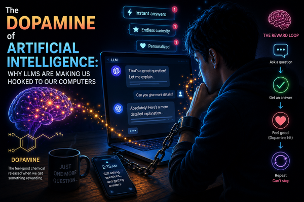 The Dopamine of Artificial Intelligence: Why LLMs Are Making Us Hooked to Our Computers